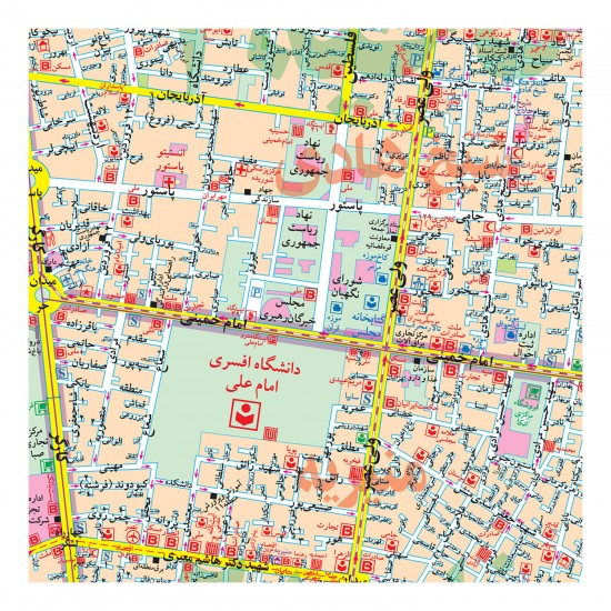 نقشه منطقه 11 تهران