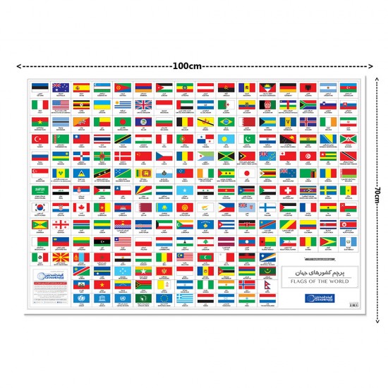 نقشه آموزشی پرچم کشورهای جهان
