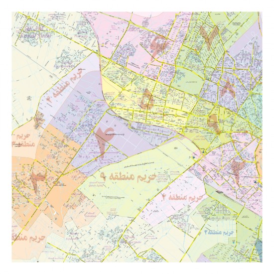 نقشه راهنمای مناطق شهرداری کرج و فردیس