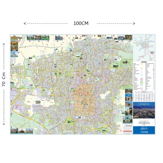 نقشه گردشگری شهر تهران انگلیسی 