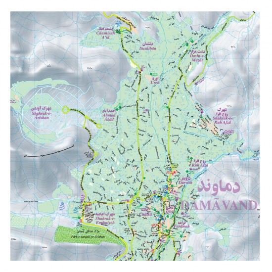 tourist map of Damavand