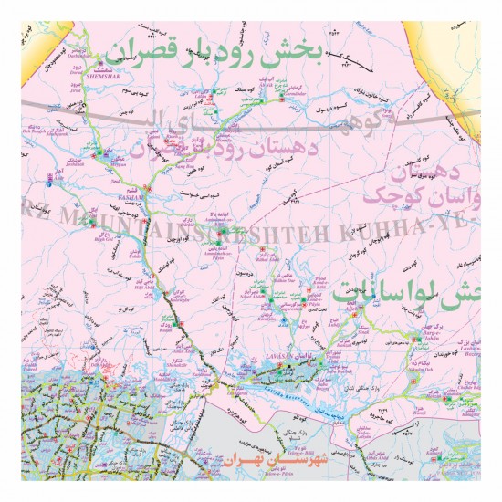 نقشه راهنمای شهر لواسان