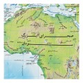 نقشه طبیعی قاره افریقا