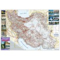 نقشه راهنمای جمهوری اسلامی ایران کاغذ گلاسه-آویزدار