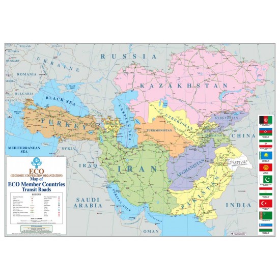  نقشه راههای کشورهای عضو اکو