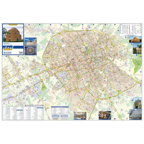  نقشه سیاحتی و گردشگری شهر کرمان