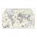 New world map in vintage style